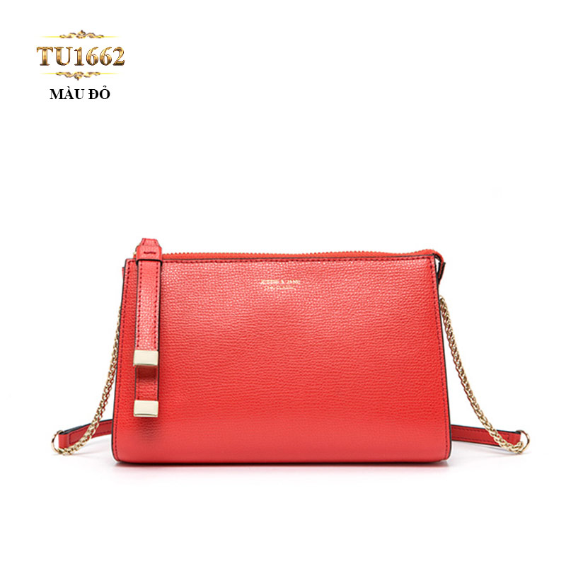 Túi đeo JESSIE&JANE mini dây xích cao cấp TU1662 (Màu đỏ)