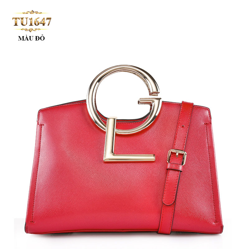 Túi xách đeo GL cao cấp khóa kéo màu đỏ thời trang TU1647