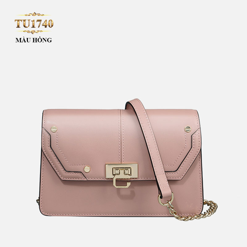 Túi xách Gillivo mini màu hồng cao cấp TU1740